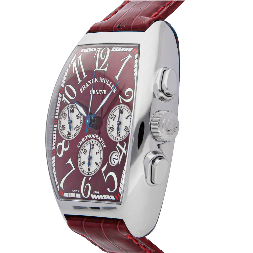

Franck Muller Red Stainless Steel Cintree Curvex Chronograph