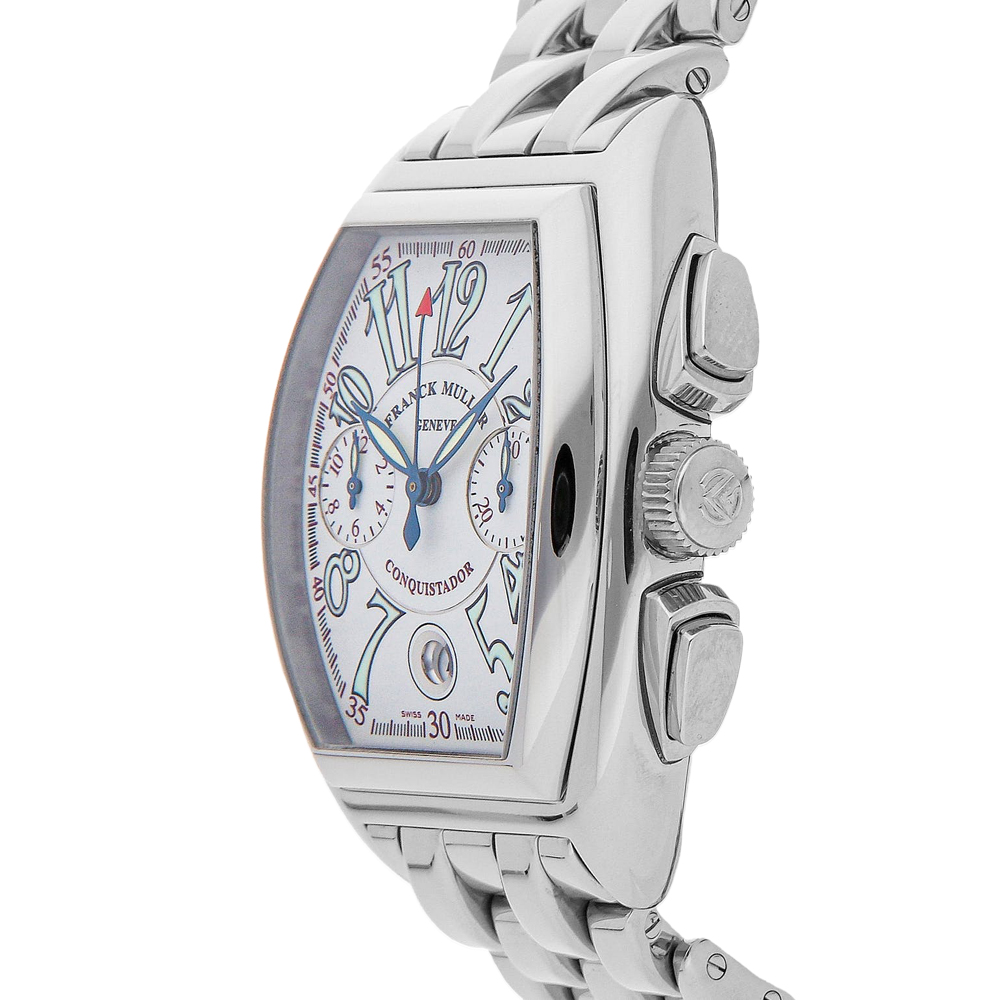 

Franck Muller Silver Stainless Steel Conquistador Chronograph