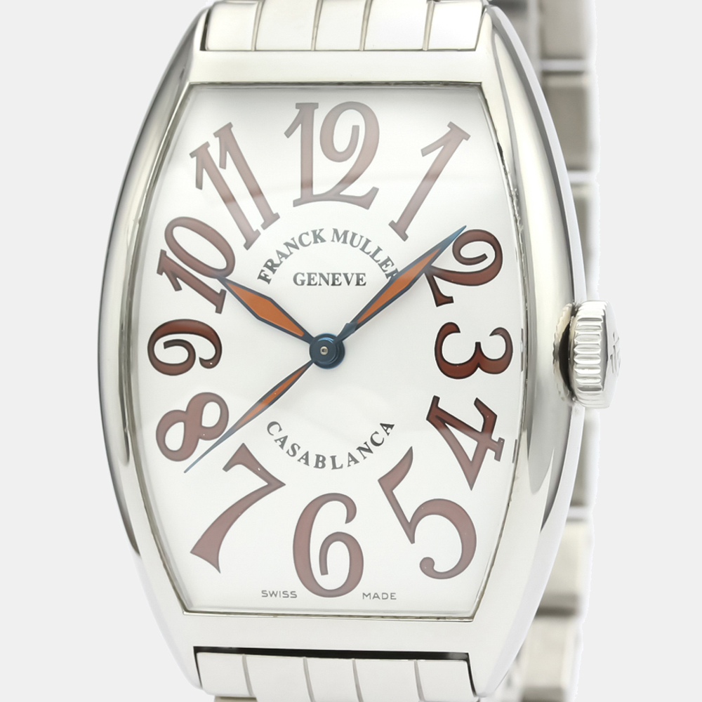 

Franck Muller White Stainless Steel Casablanca Automatic 5850 Men's Wristwatch 32 mm