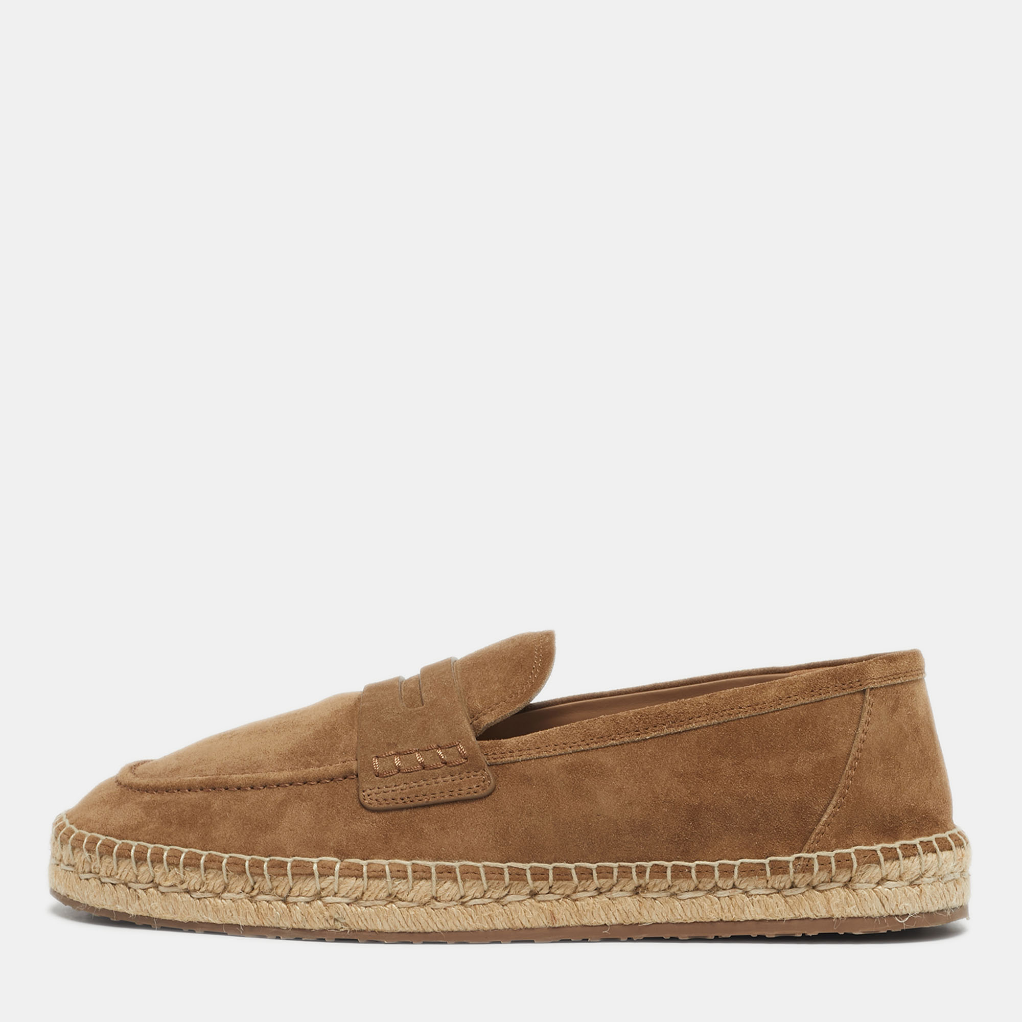 

Gianvito Rossi Brown Suede Lido Espadrilles Size