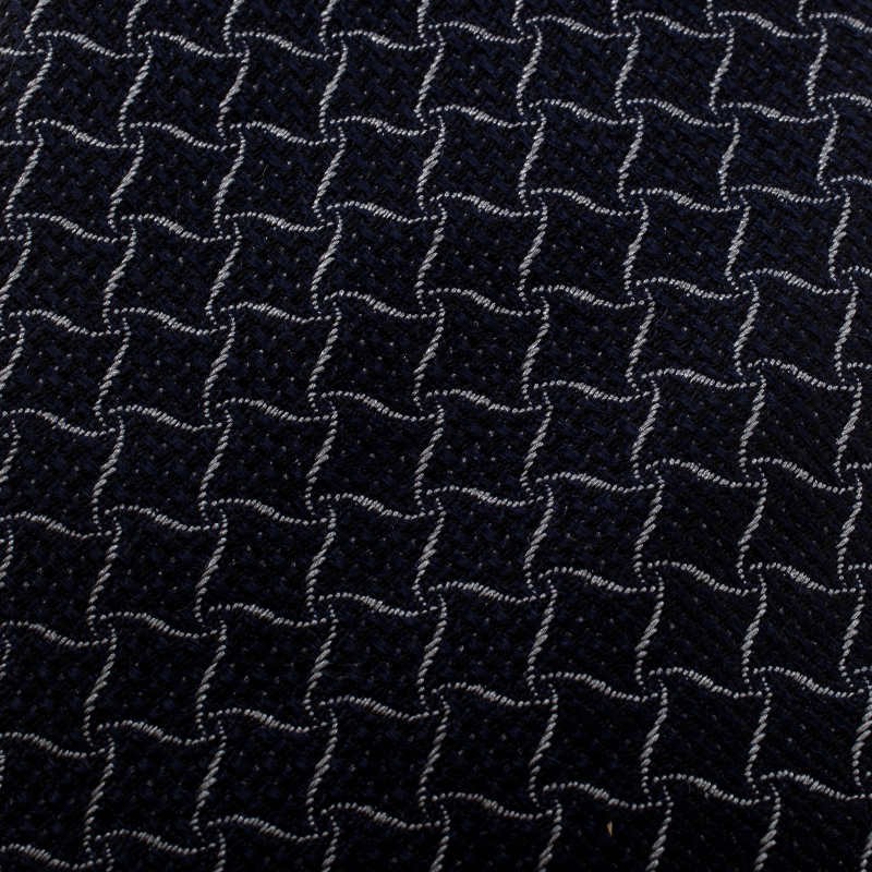 

Giorgio Armani Navy Blue Square Net Effect Silk Jacquard Tie