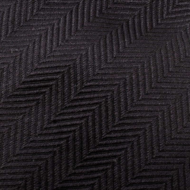 

Giorgio Armani Black Chevron Pattern Silk Jacquard Tie