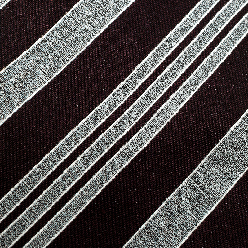 

Giorgio Armani Burgundy Contrast Diagonal Striped Silk Tie