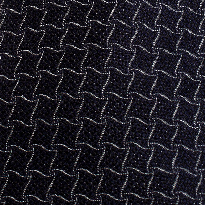 

Giorgio Armani Navy Blue Patterned Silk Jacquard Classic Tie