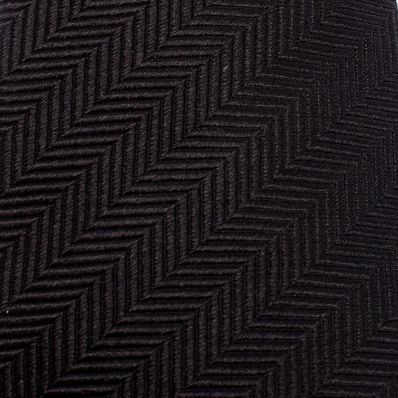 

Giorgio Armani Black Tonal Herringbone Pattern Silk Jacquard Classic Tie