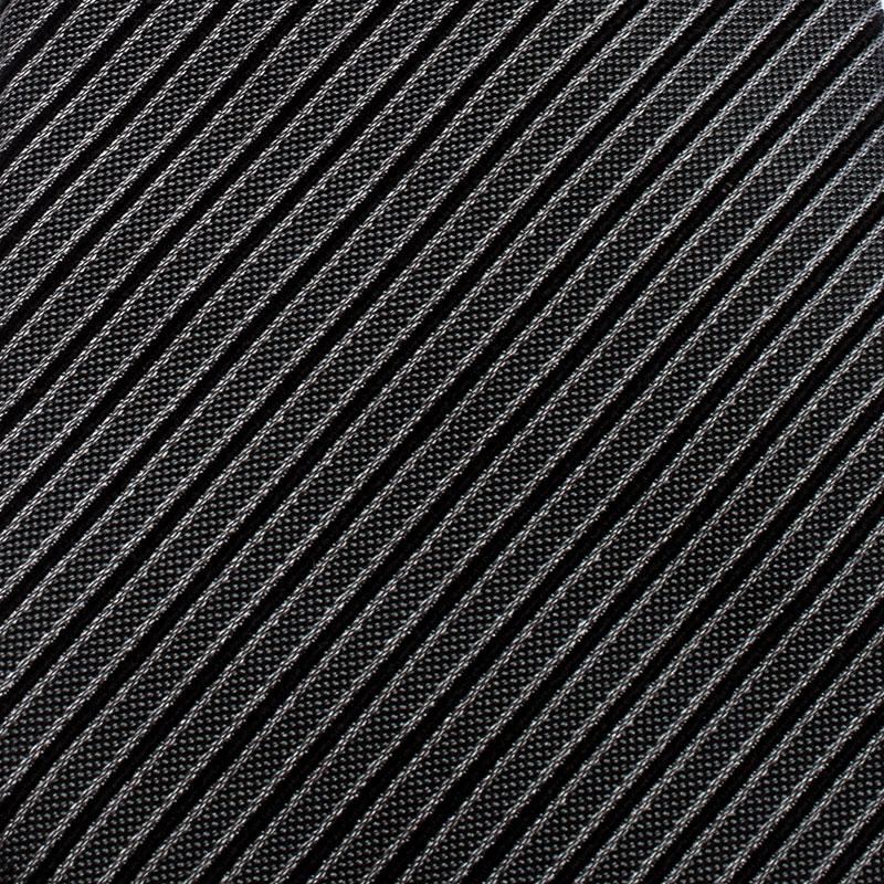 

Giorgio Armani Grey Diagonal Striped Silk jacquard Classic Tie