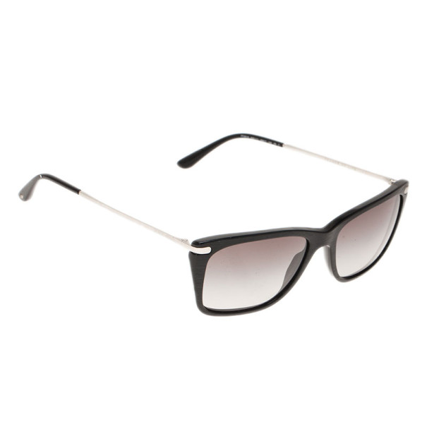 Giorgio Armani Black Rectangle Sunglasses