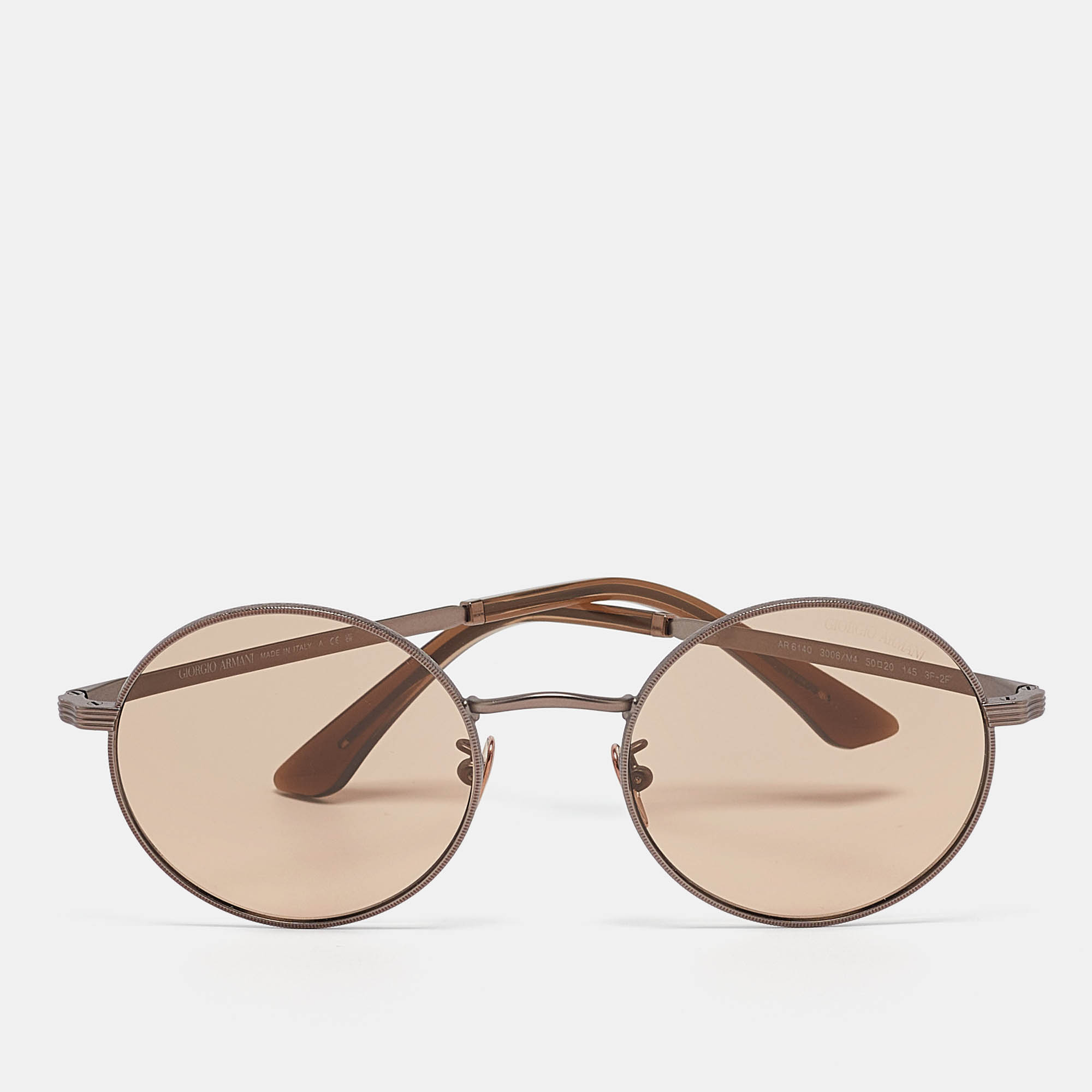 

Giorgio Armani Brown AR6140 Round Sunglasses