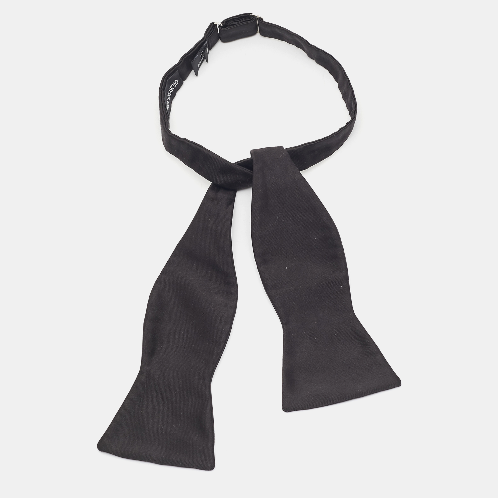 

Giorgio Armani Black Open Bow Tie S