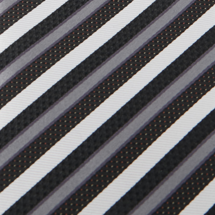 Giorgio Armani Multicolor Diagonal Striped Silk Tie 