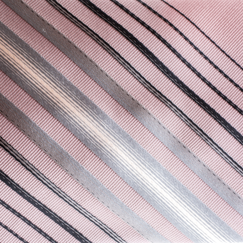 

Giorgio Armani Pink Contrast Diagonal Striped Silk Tie