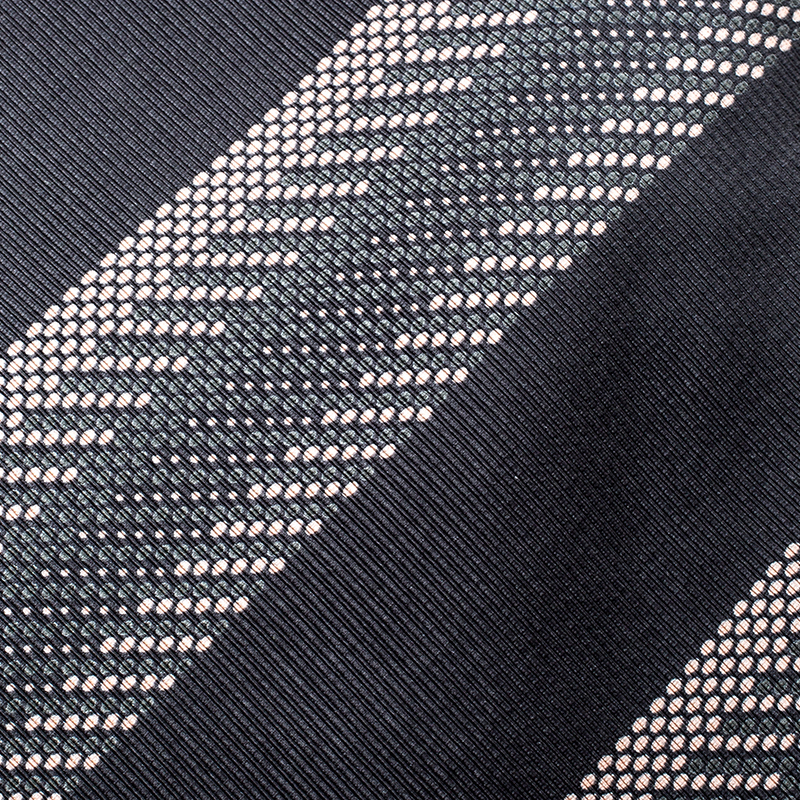 Pre-owned Giorgio Armani Grey Contrast Diagonal Striped Silk Jacquard Traditional Tie