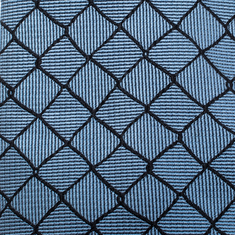 

Giorgio Armani Blue Jacquard Traditional Silk Tie