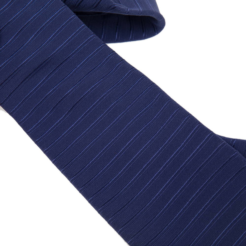 

Giorgio Armani Blue Horizontal Striped Silk Tie