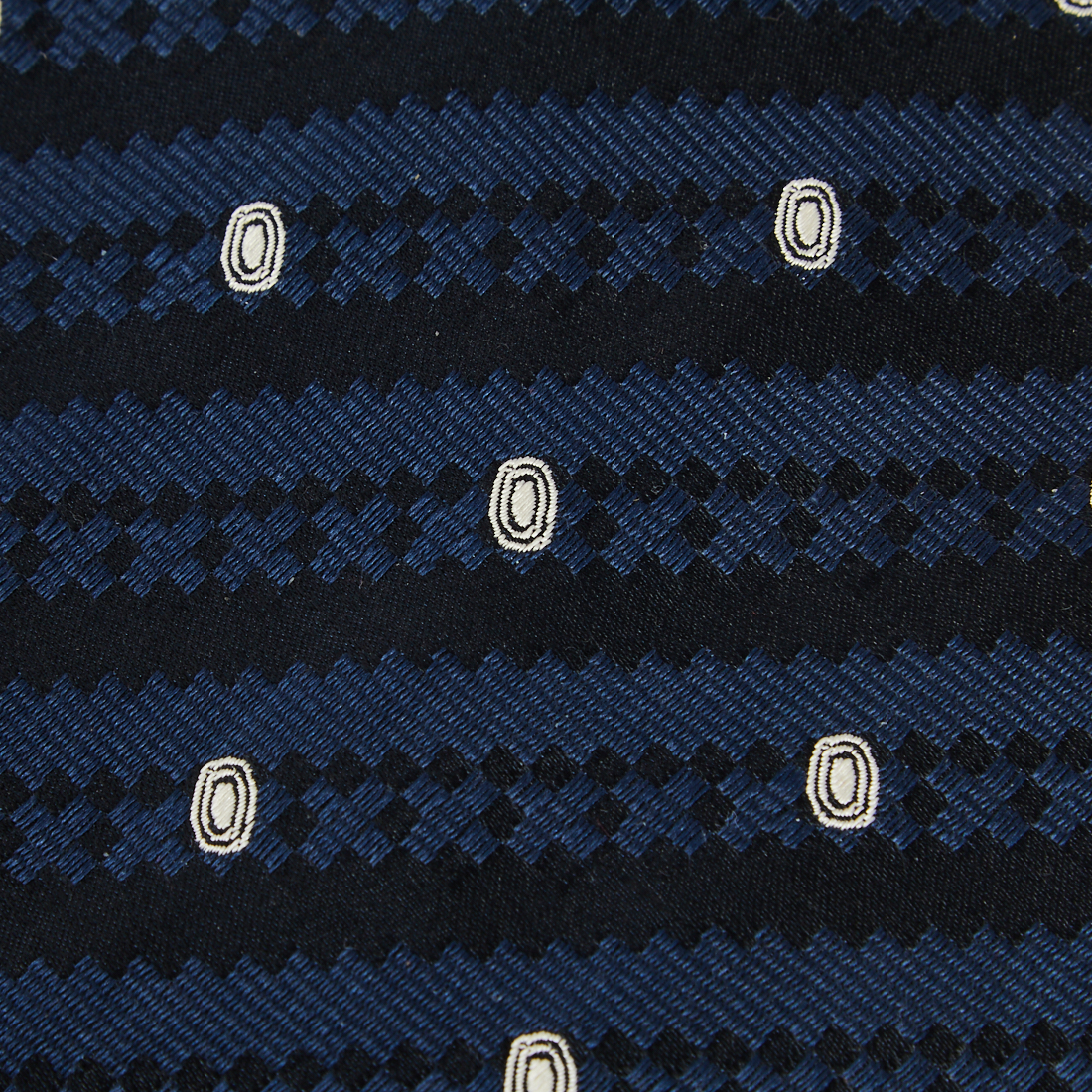 

Giorgio Armani Navy Blue Silk Jacquard Tie