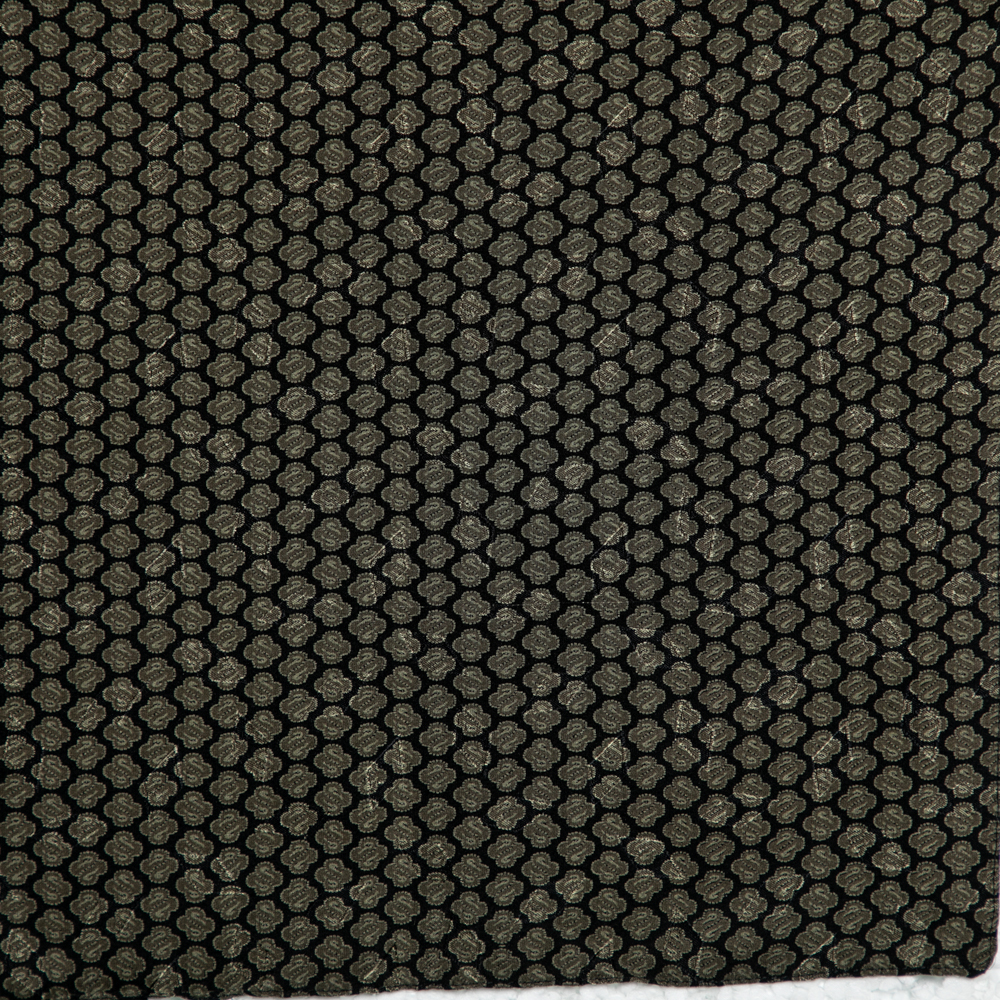 

Giorgio Armani Black Printed Silk Pocket Square