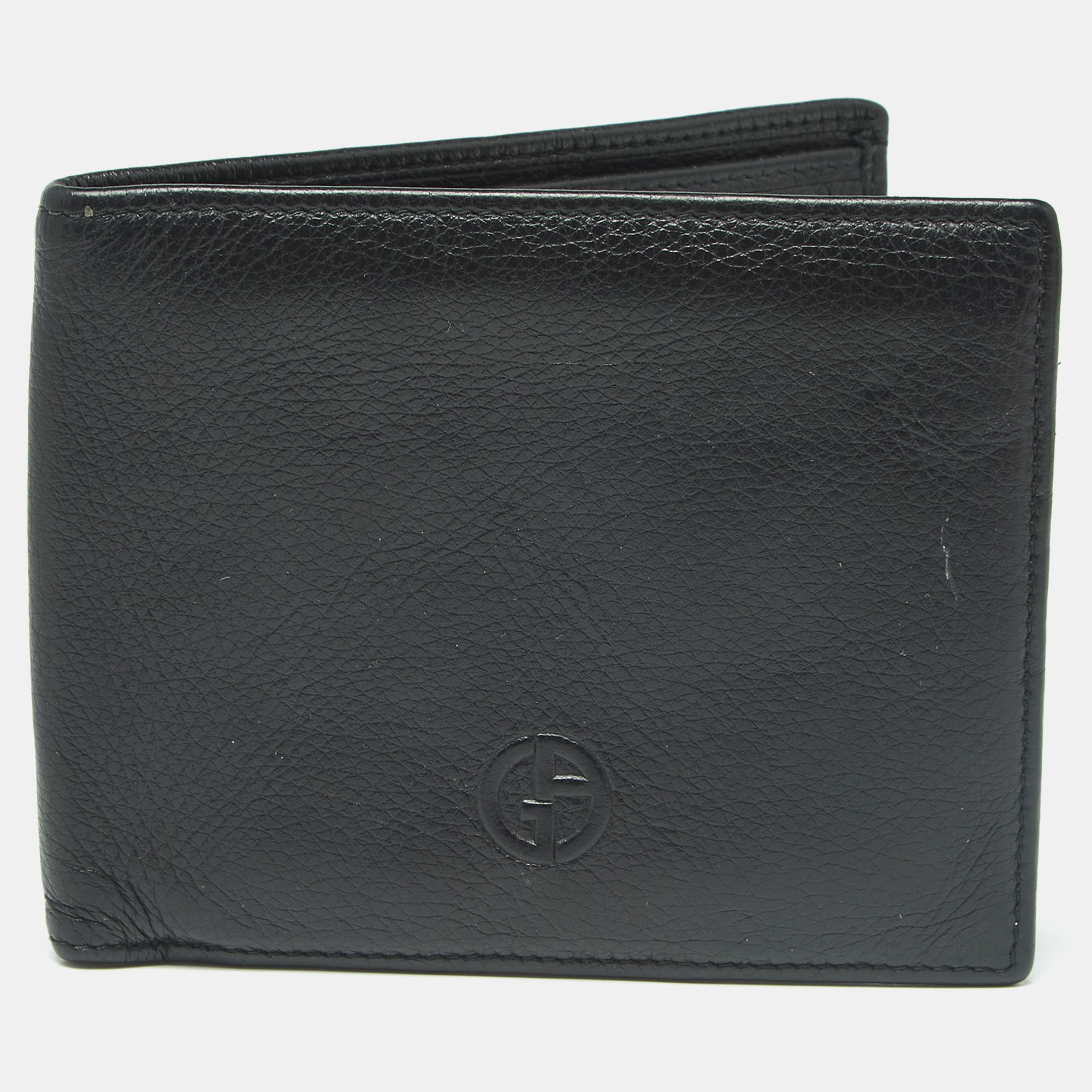 

Giorgio Armani Black Leather Bifold Wallet