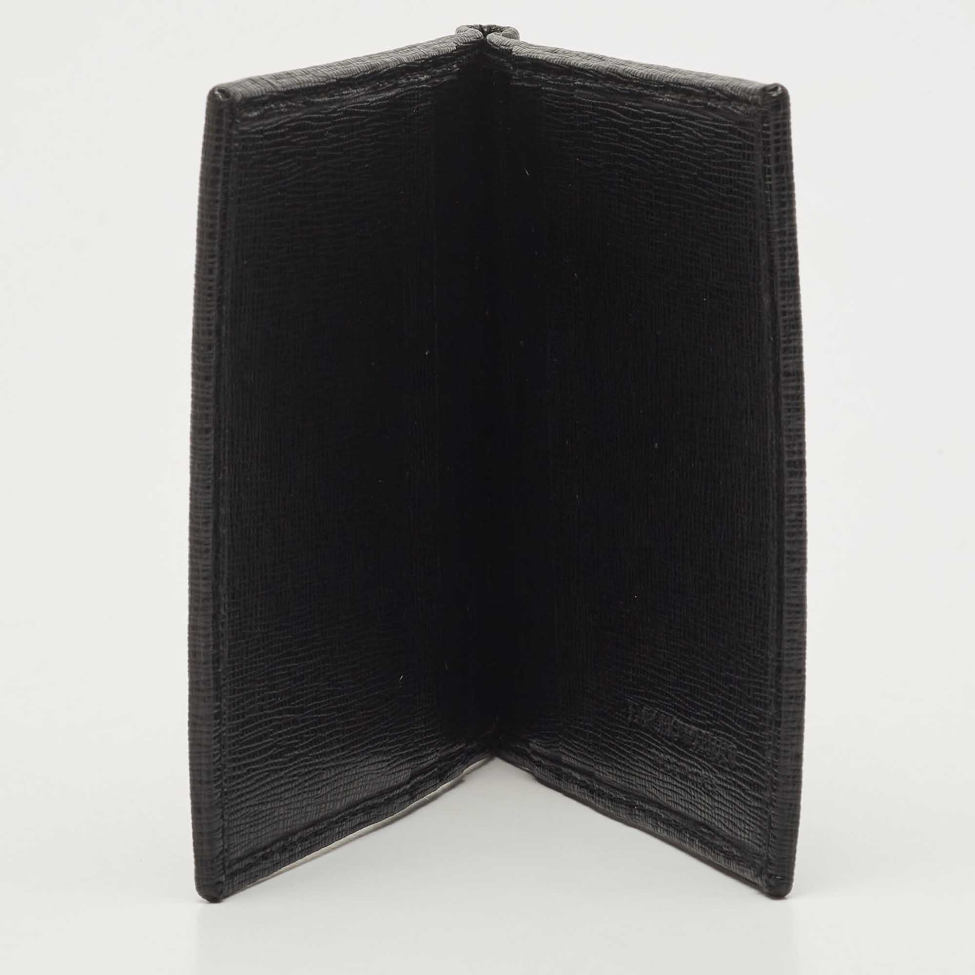 

Giorgio Armani Black Leather Logo Bifold Wallet