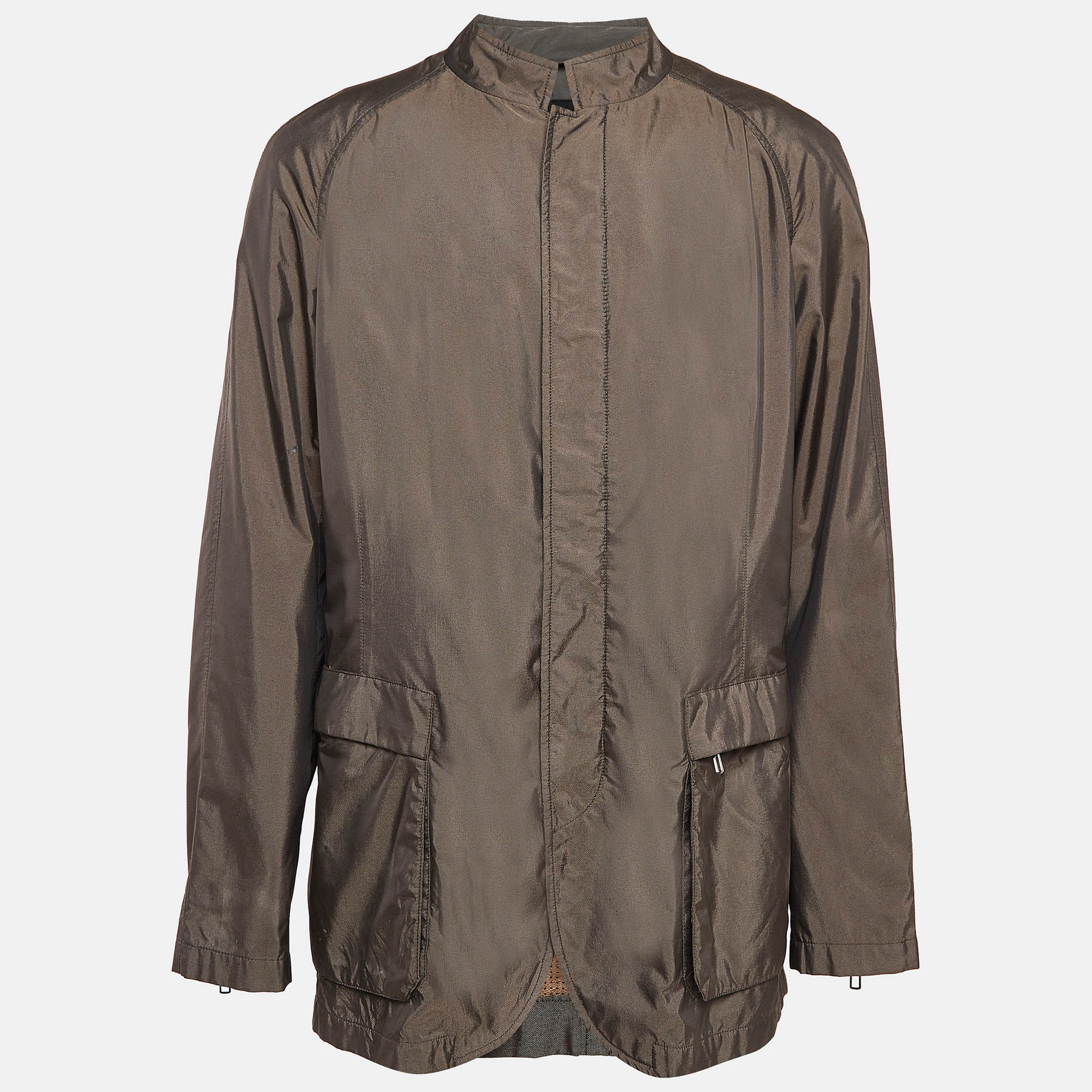 

Giorgio Armani Brown Silk Blend Jacket XXXL