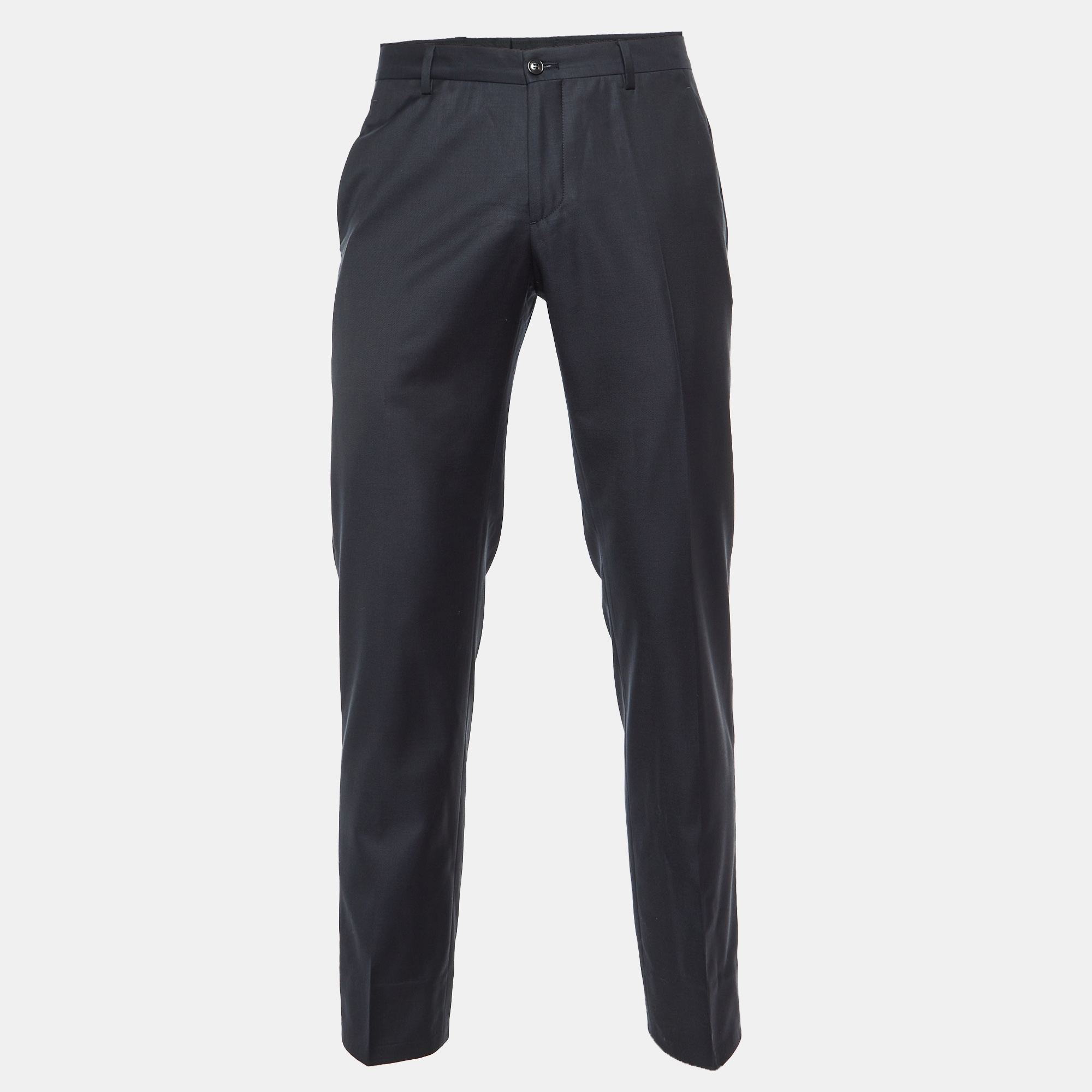 

Giorgio Armani Black Wool Tailored Trousers M