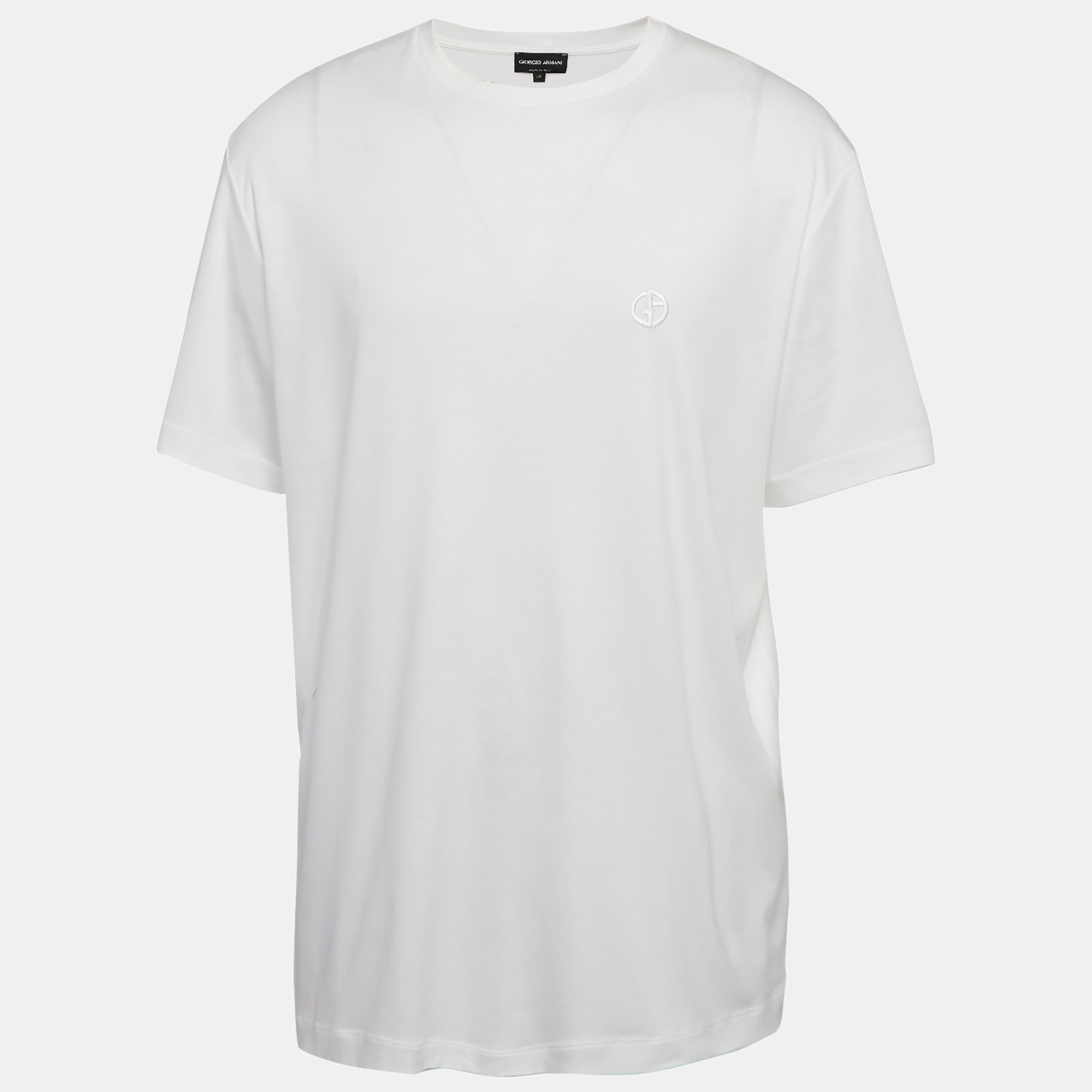 

Giorgio Armani White Jersey Crewneck T-Shirt 4XL