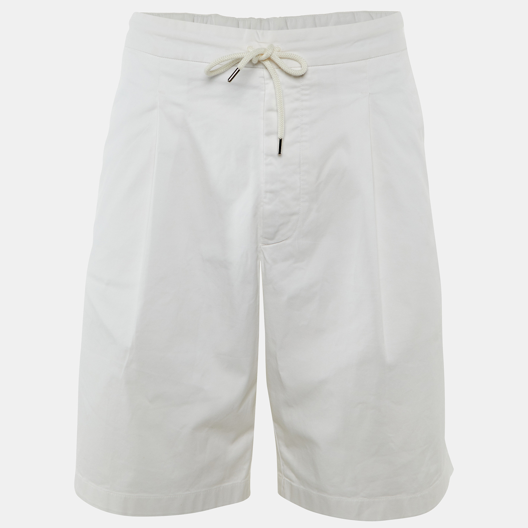 

Giorgio Armani White Cotton Gabardine Shorts XXXL