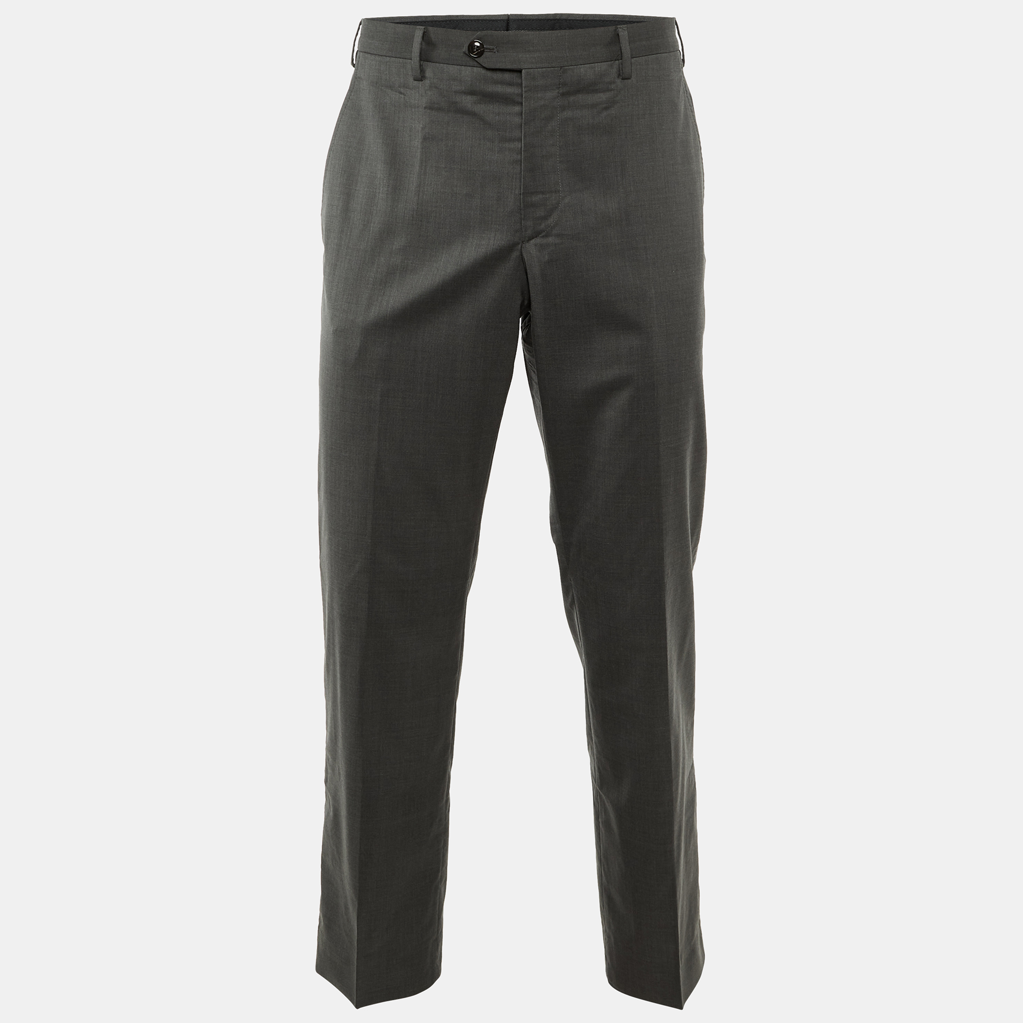 

Giorgio Armani Grey Wool Tailored Pants L