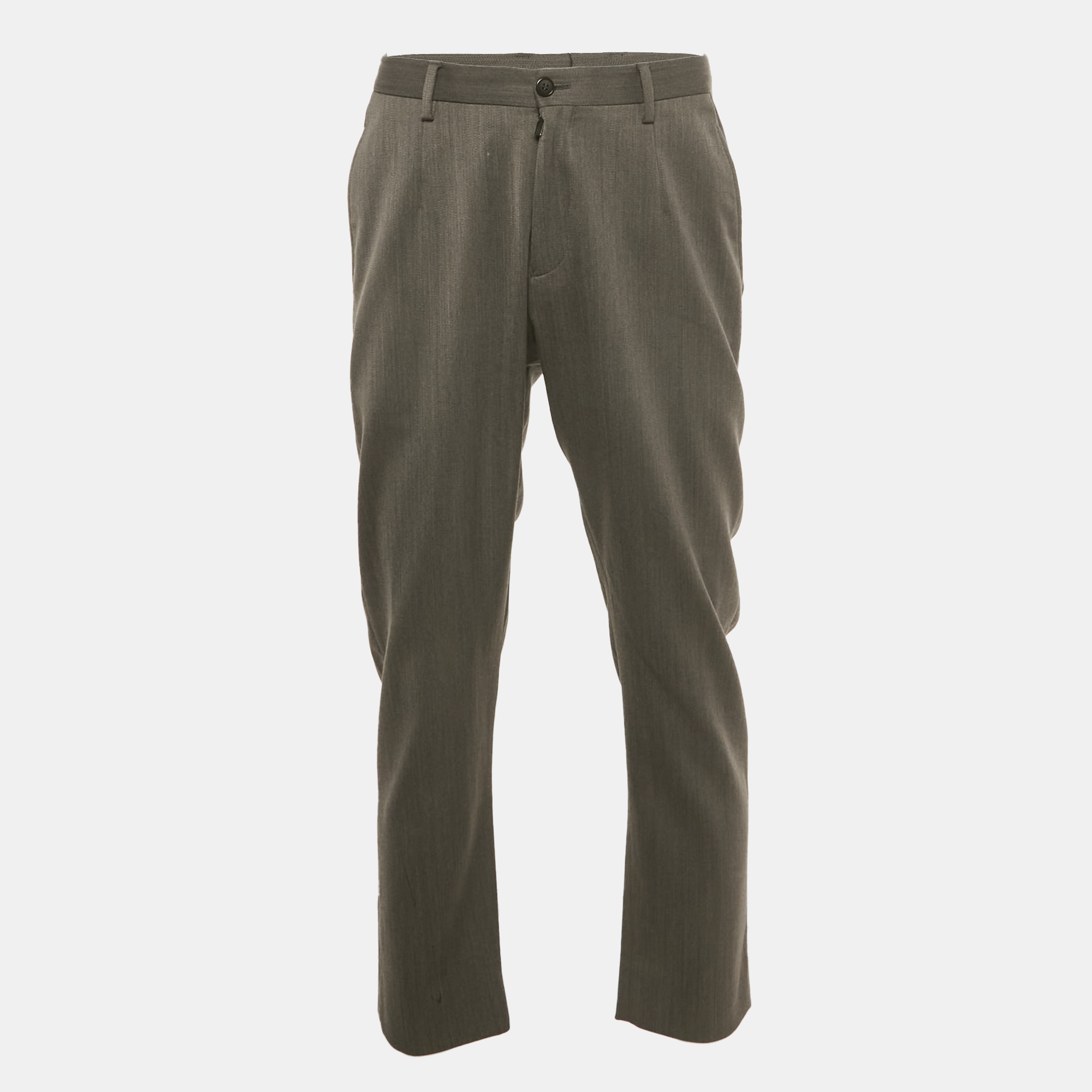 

Giorgio Armani Grey Wool Blend Formal Trousers L