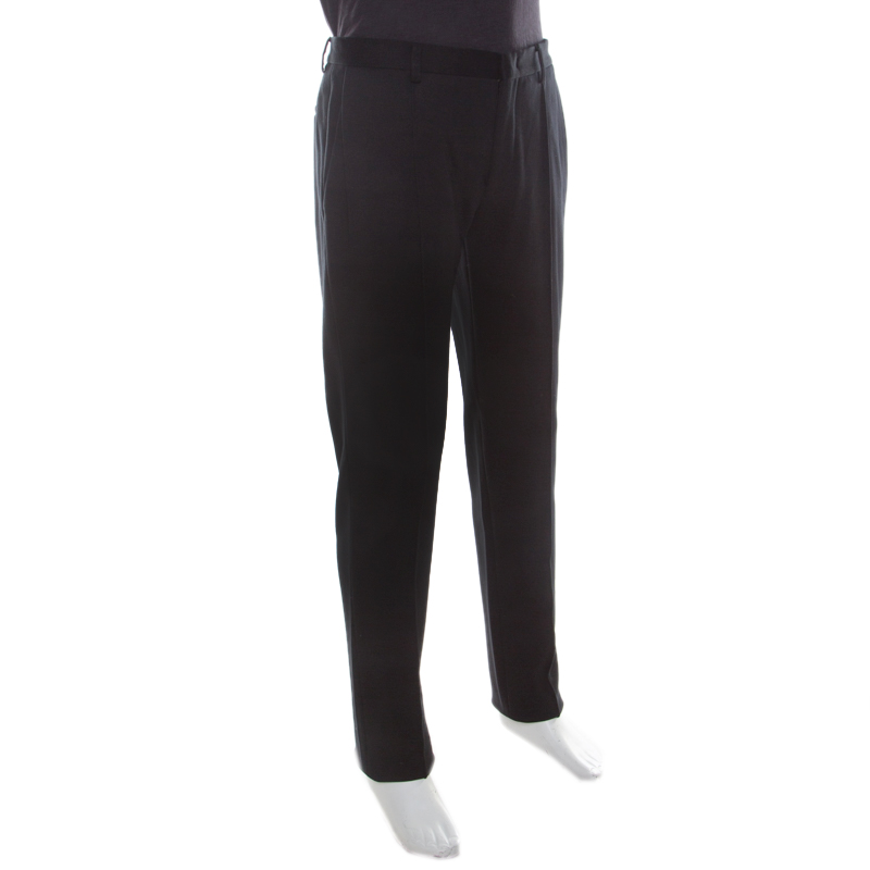 

Giorgio Armani Black Stretch Jersey Trousers
