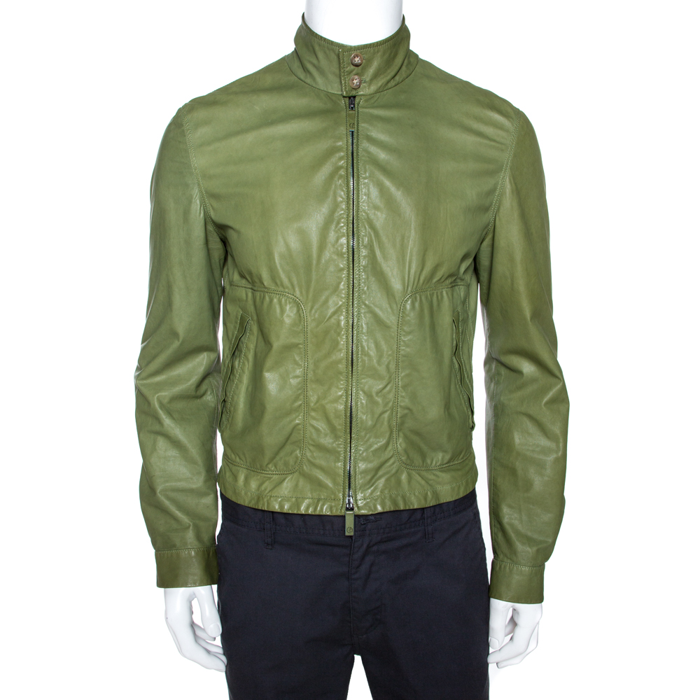 armani jacket green