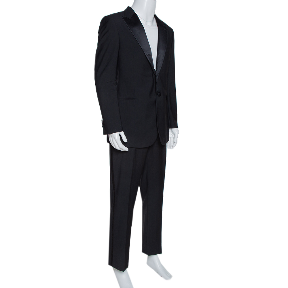 giorgio armani black suit