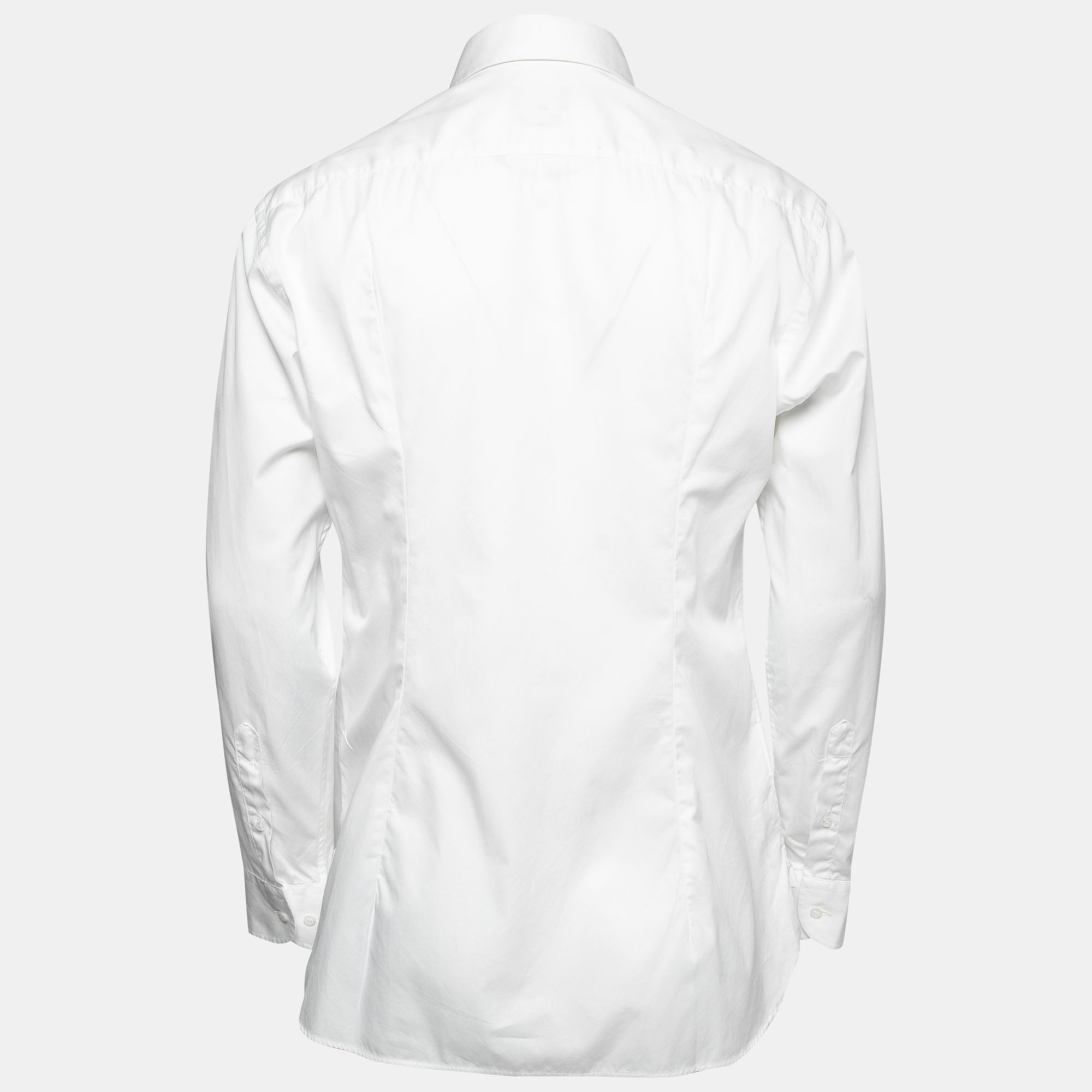 

Giorgio Armani White Cotton Button Front Shirt