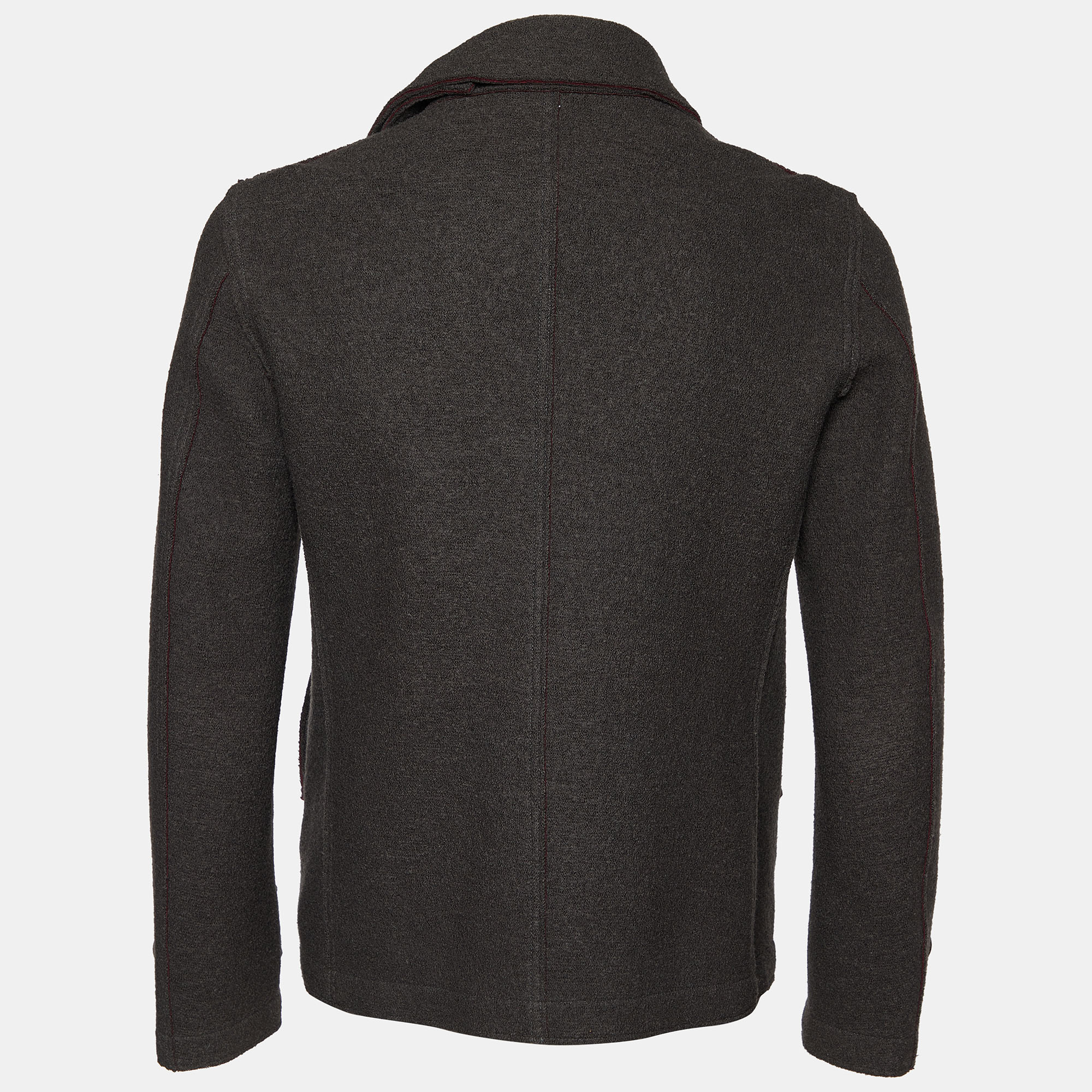 

Giorgio Armani Dark Grey Virgin Wool Double Breasted Blazer