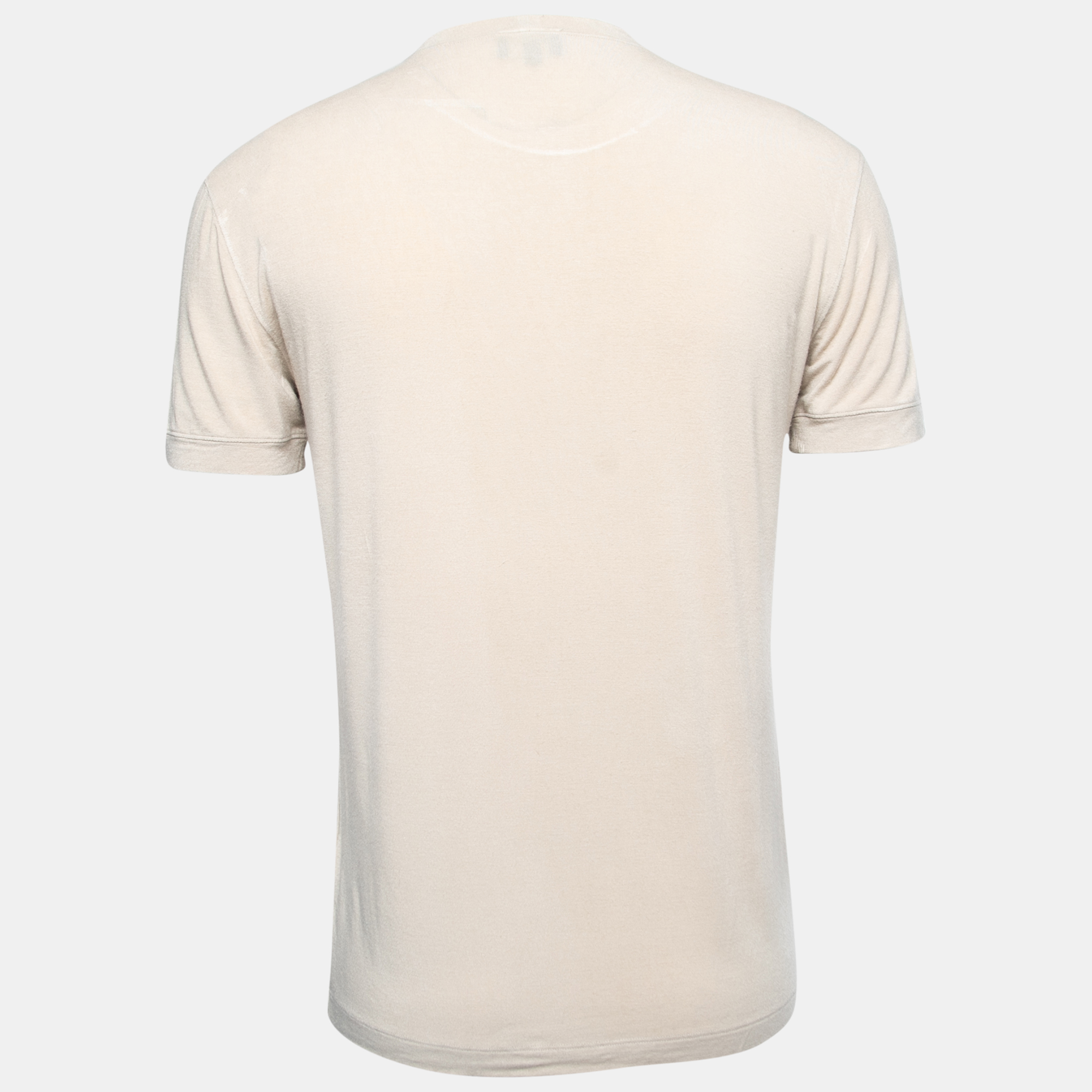 

Giorgio Armani Beige Jersey Crew Neck T-Shirt