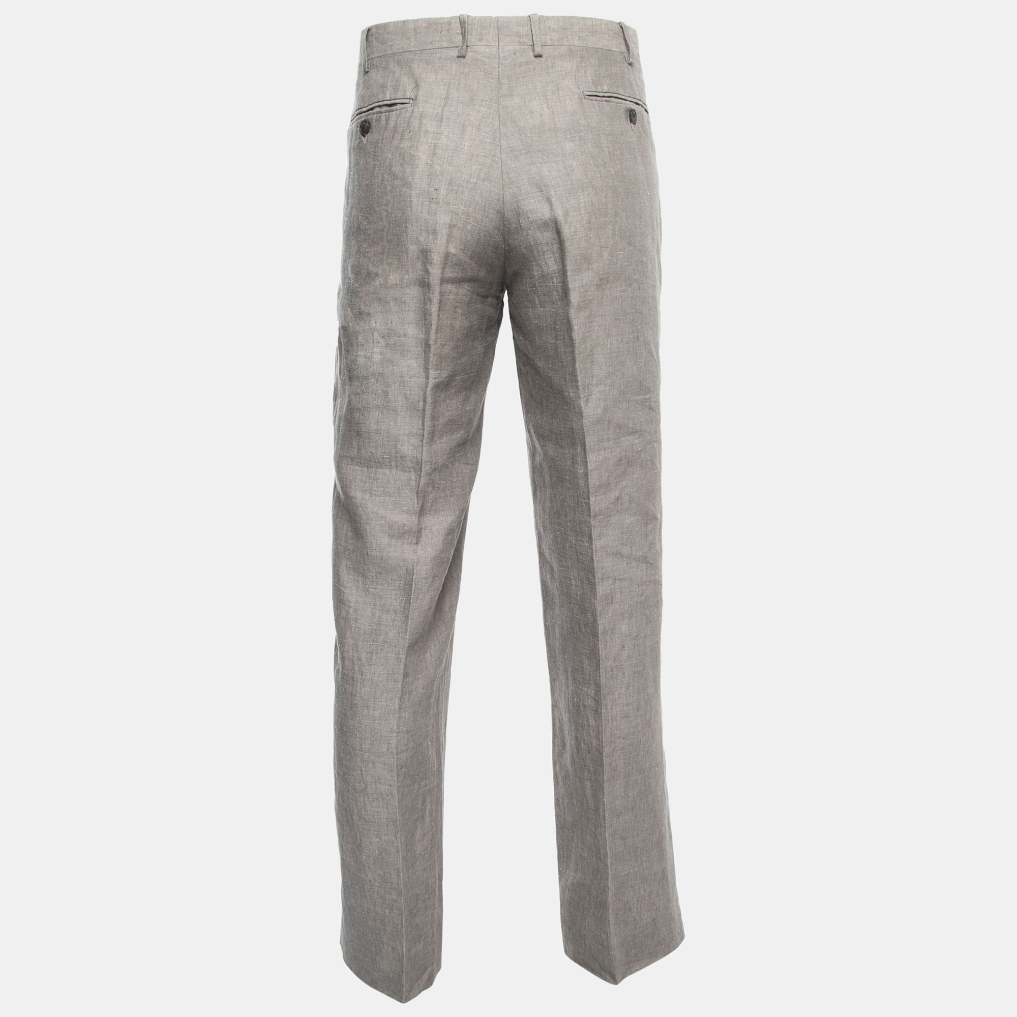 

Giorgio Armani Grey Linen Trousers