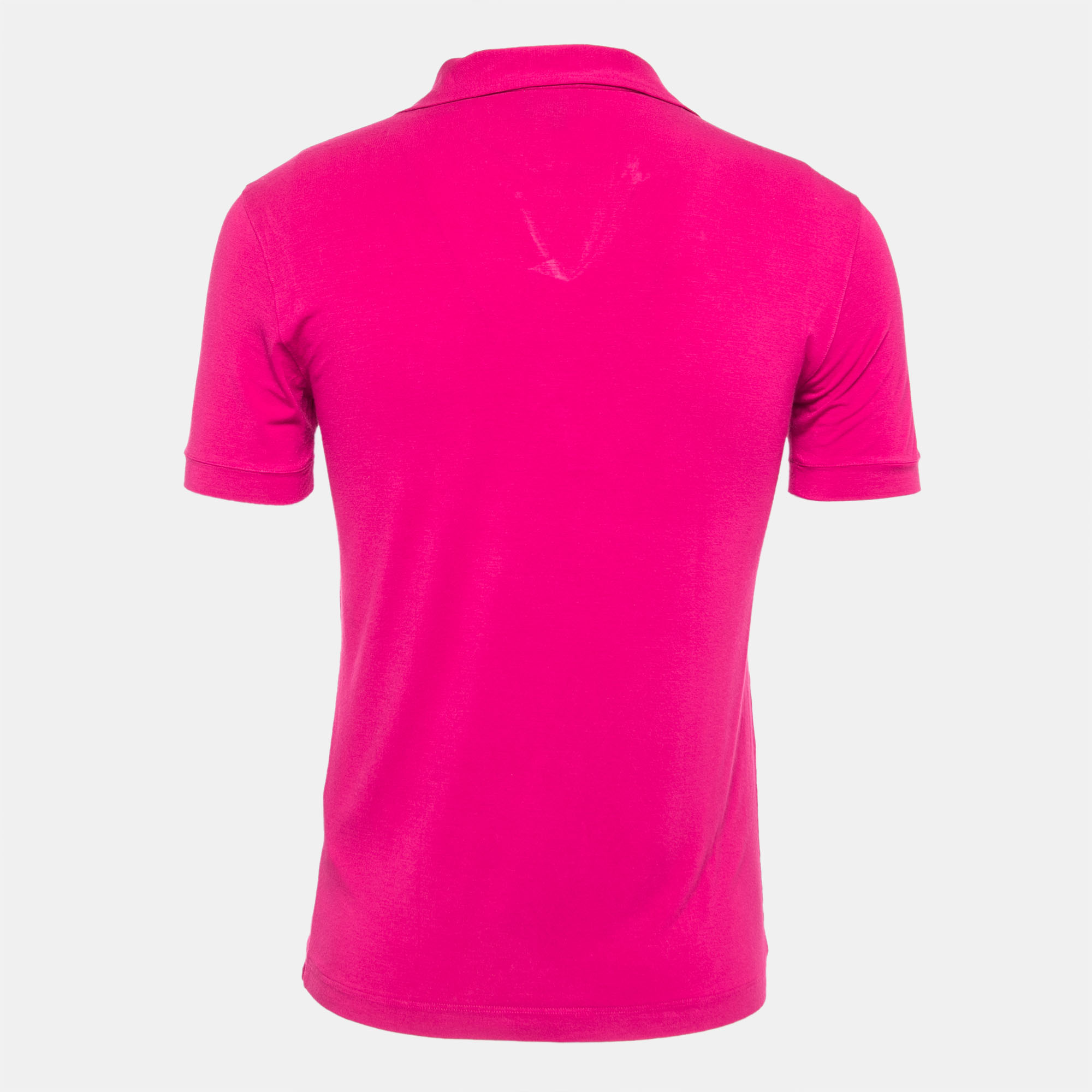 

Giorgio Armani Dark Pink Jersey Half Sleeve Polo T-Shirt