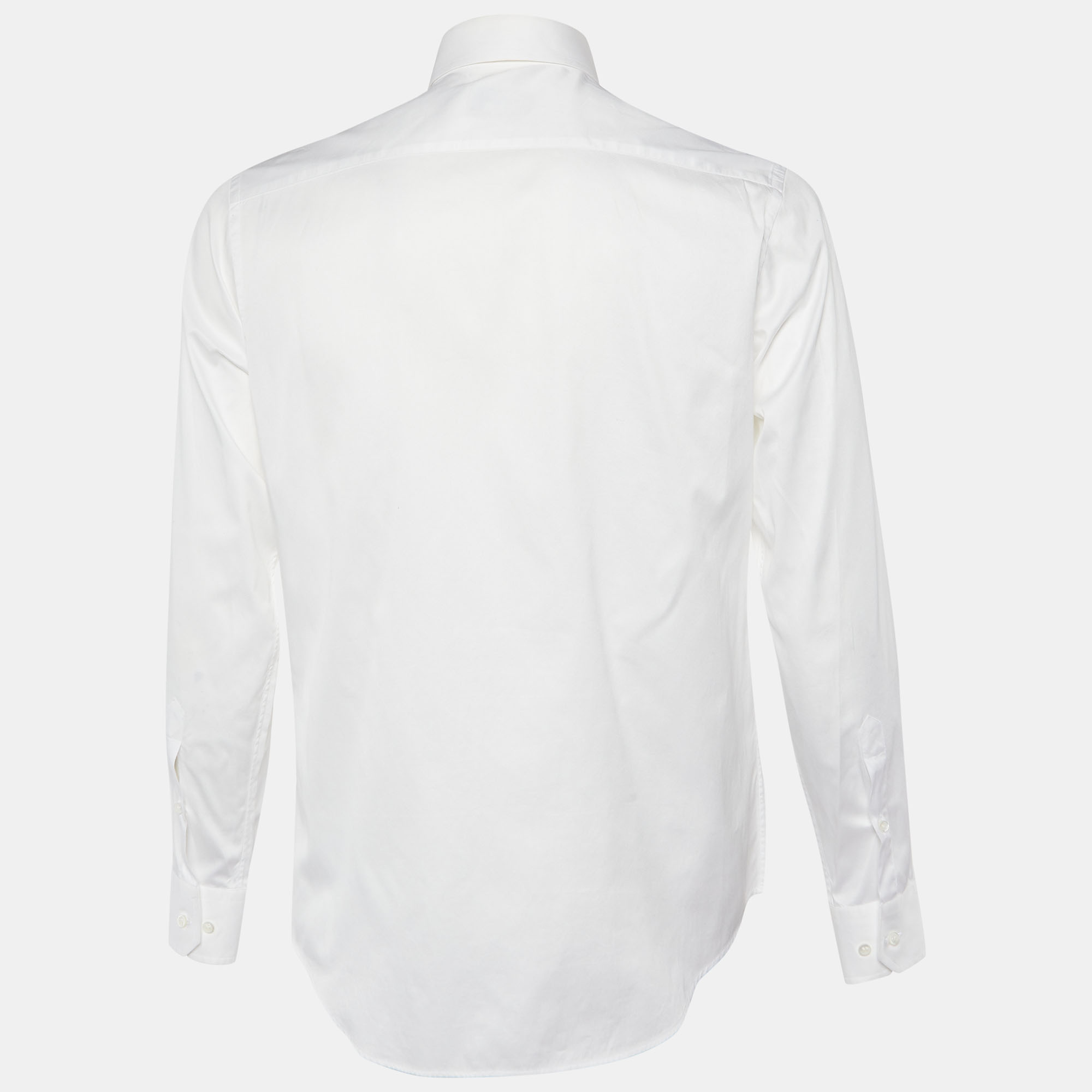 

Giorgio Armani White Cotton Button Front Shirt