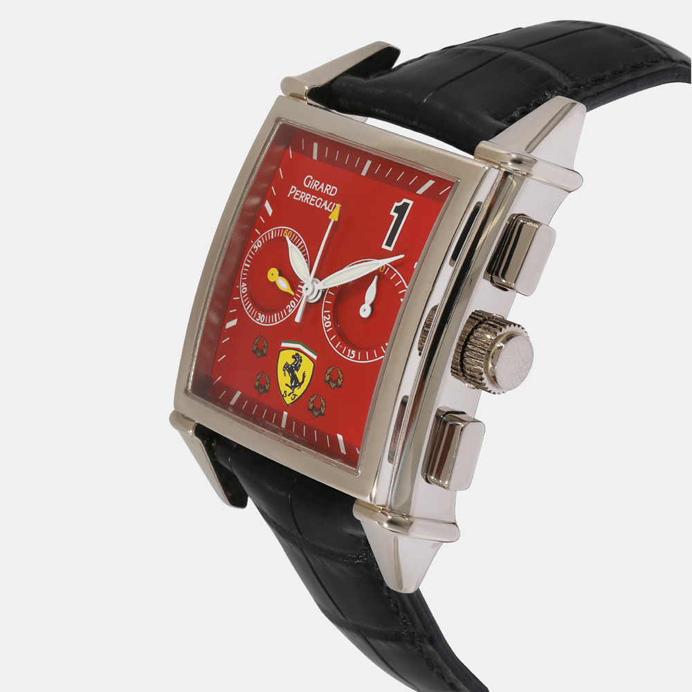 

Girard Perregaux Red 18K White Gold Scuderia Ferrari 2599 Automatic Men's Wristwatch 30 mm