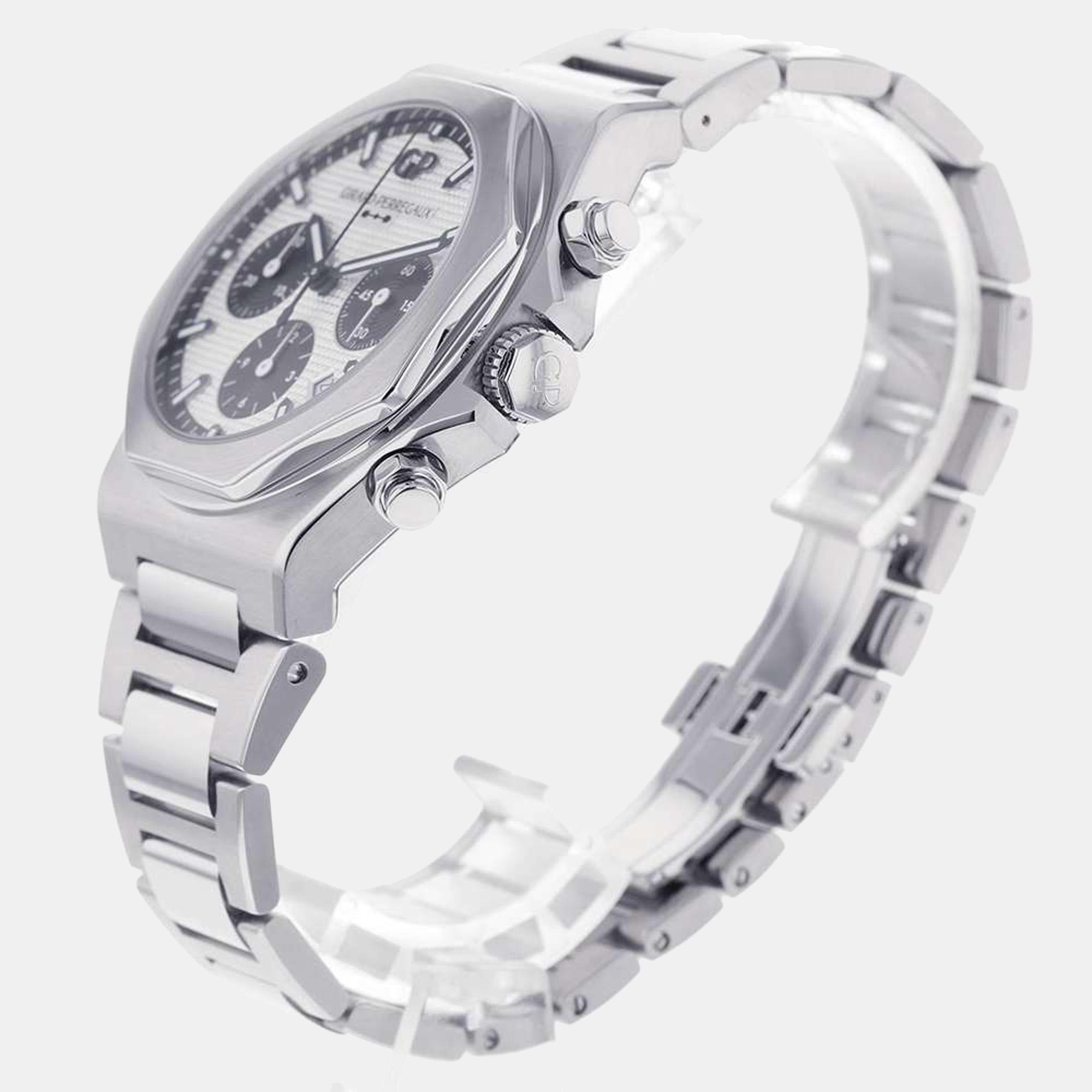 

Girard Perregaux Silver Stainless Steel Laureato 81020-11-131-11A Men's Wristwatch 42 mm