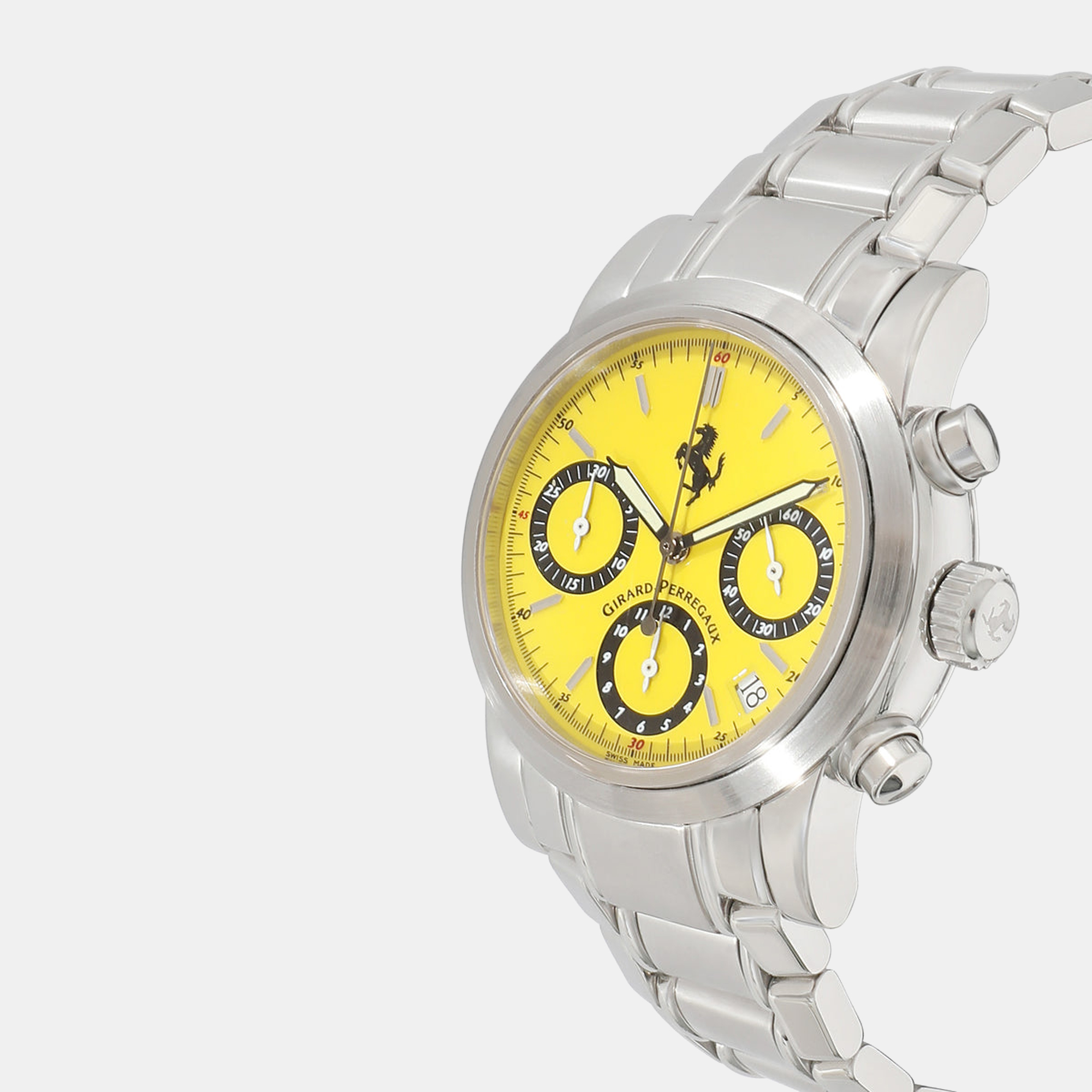 

Girard Perregaux Yellow Stainless Steel Ferrari 8020 Men's Wristwatch 38 mm