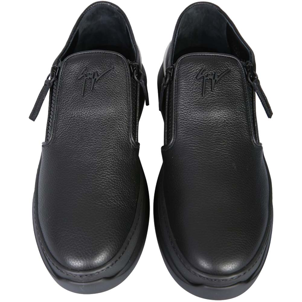 

Giuseppe Zanotti Black Leather Ashton Slip-Ons Size IT