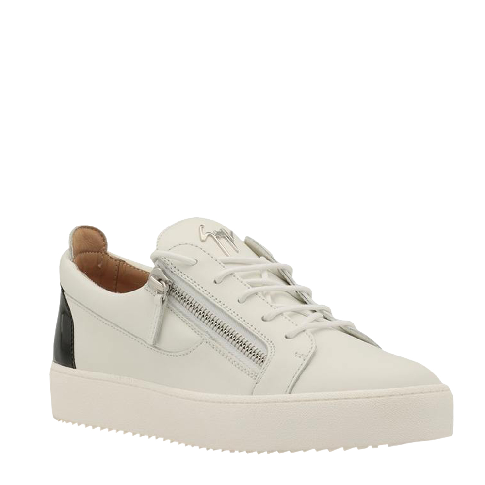

Giuseppe Zanotti White Frankie Low Top Sneakers Size EU