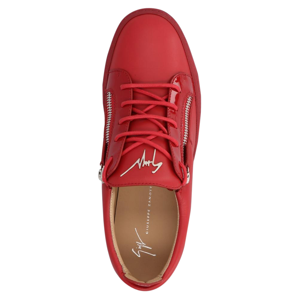 

Giuseppe Zanotti Red Frankie Low Top Sneakers Size EU