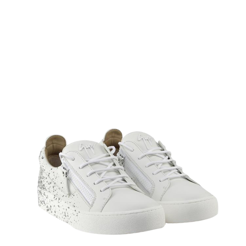 

Giuseppe Zanotti White Frankie Spray Sneakers Size EU