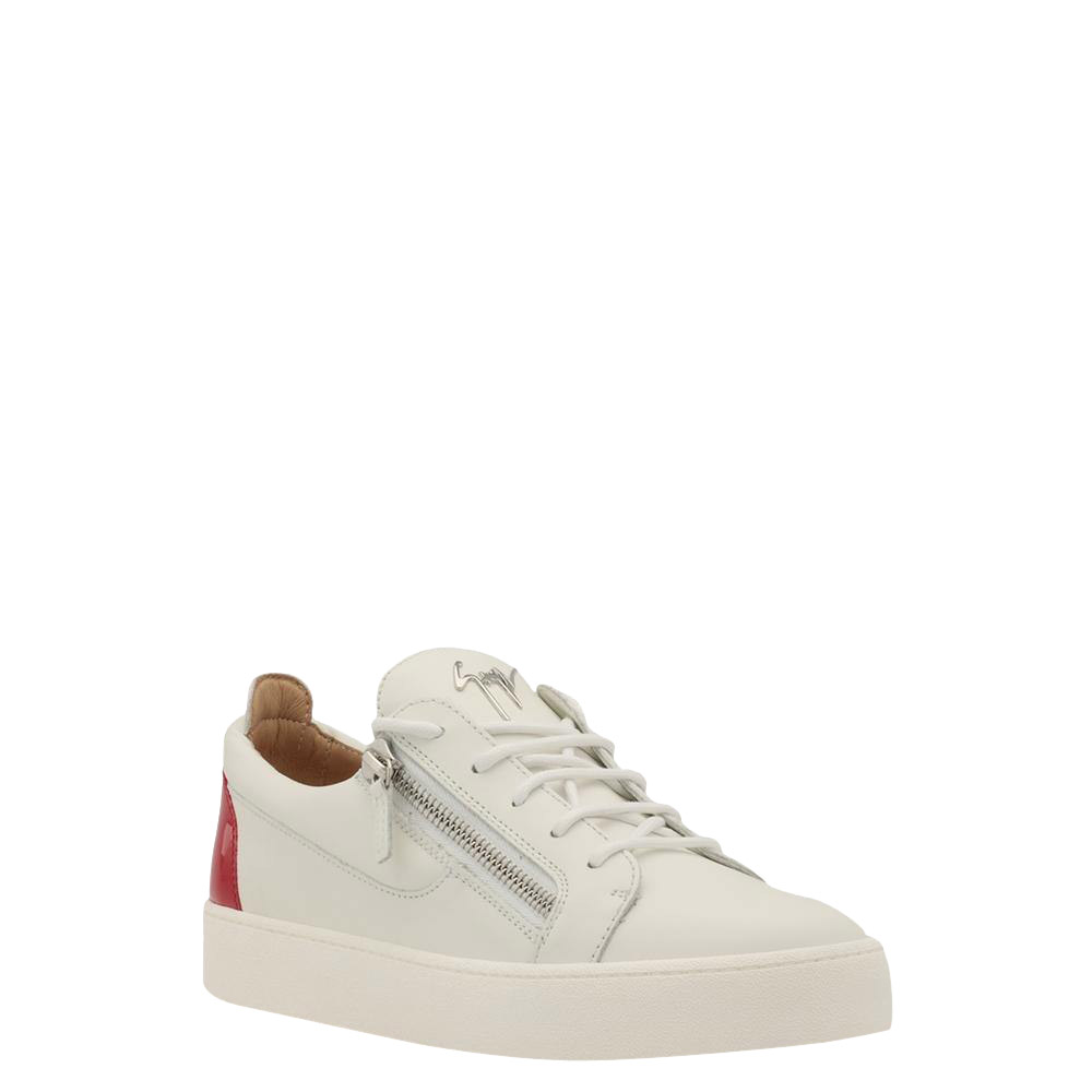

Giuseppe Zanotti White/Red Frankie Sneakers Size EU