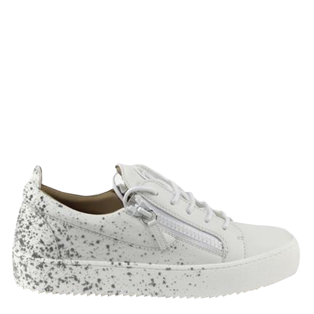 

Giuseppe Zanotti White Frankie Spray Sneakers Size EU