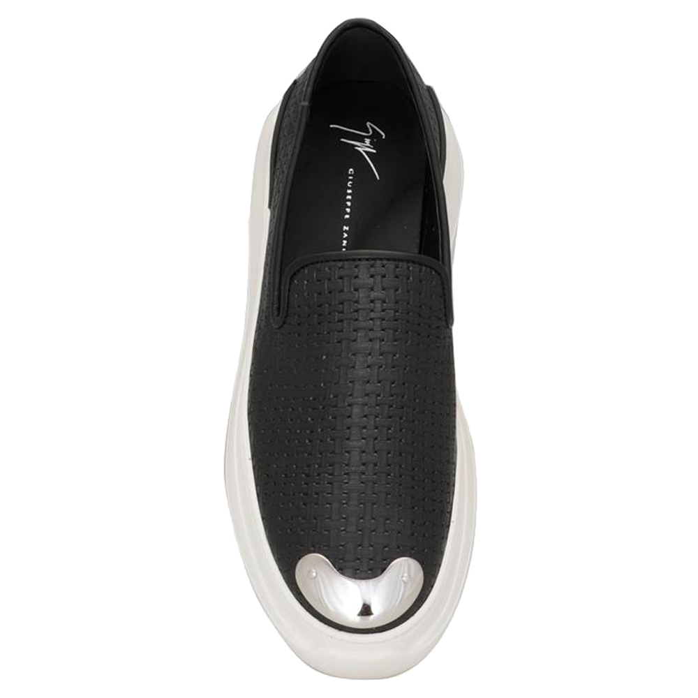 

Giuseppe Zanotti Black Conley Leather Slip On Sneakers Size EU