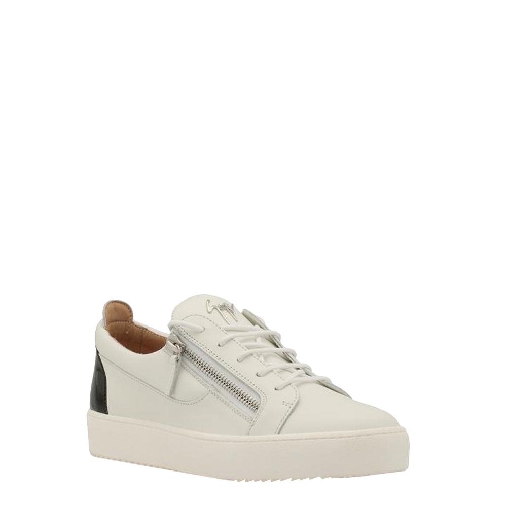 

Giuseppe Zanotti White Leather Frankie Sneakers Size EU