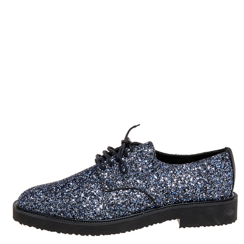 

Giuseppe Zanotti Two Tone Coarse Glitter Tyson Derby Size, Blue