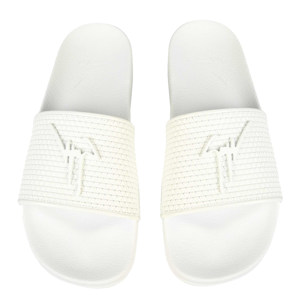 

Giuseppe Zanotti White Brett Slide Sandals Size IT